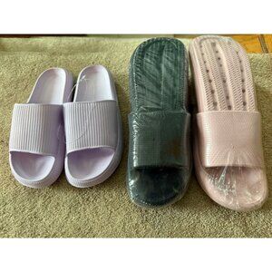Comfy Slides Bundle of Multiple Colors for Women Sizes 9-10 New!